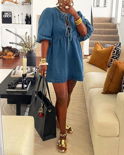 Playful And Cayutee Denim Dress