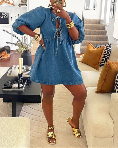 Playful And Cayutee Denim Dress