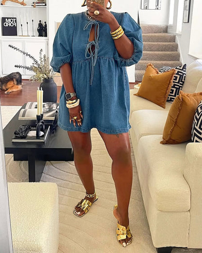 Playful And Cayutee Denim Dress