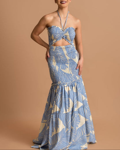 Katia Tropical Scrunch Maxi Dress