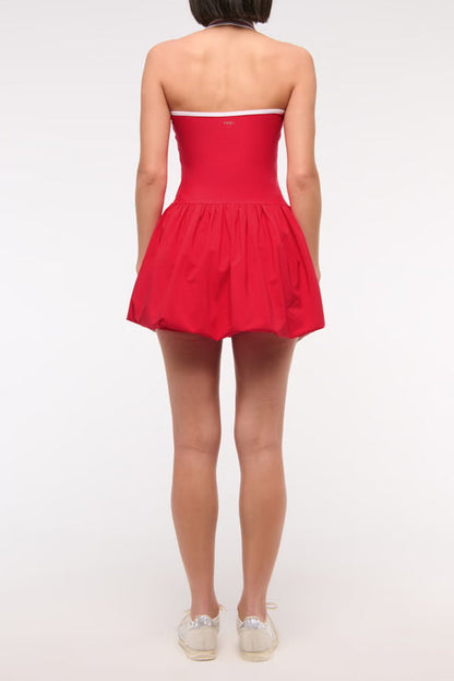 Bubble Hem Mini Dress