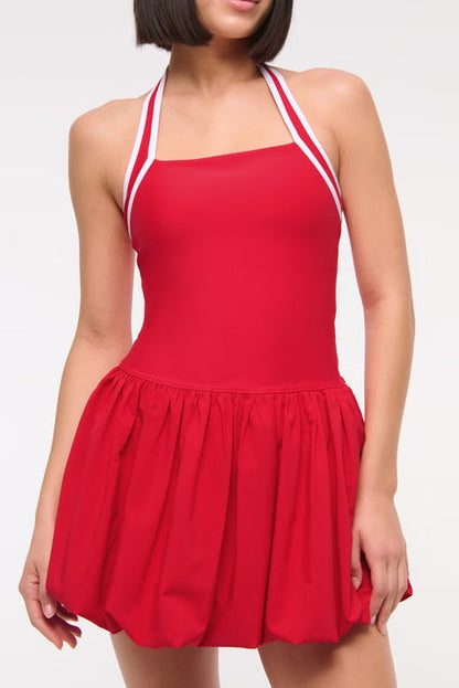 Bubble Hem Mini Dress