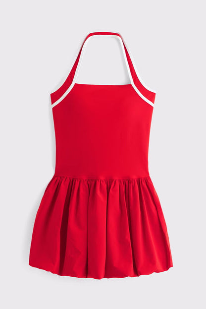 Bubble Hem Mini Dress