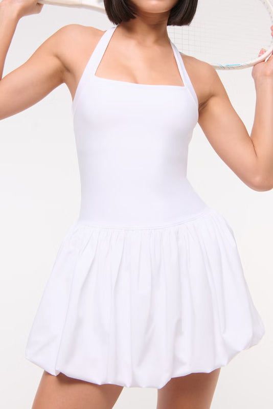 Bubble Hem Mini Dress