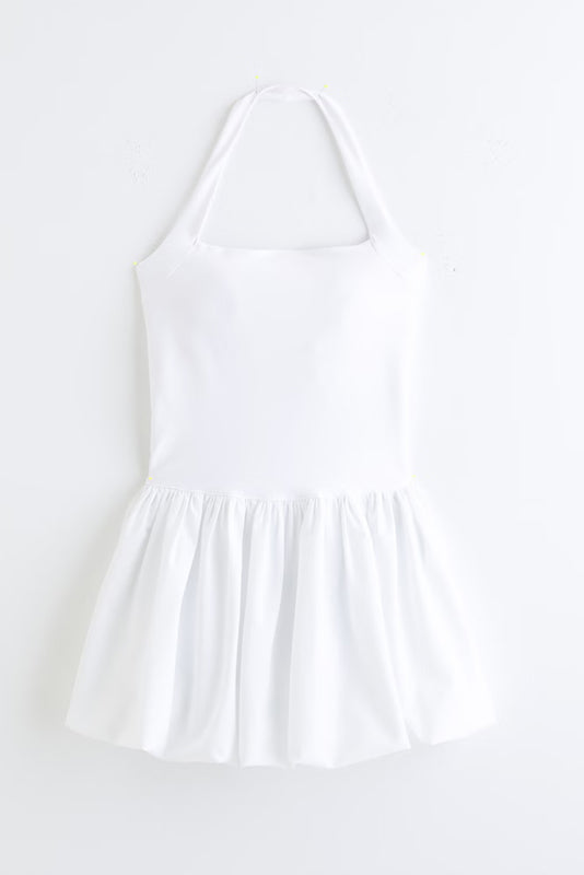Bubble Hem Mini Dress