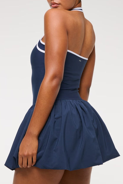 Bubble Hem Mini Dress