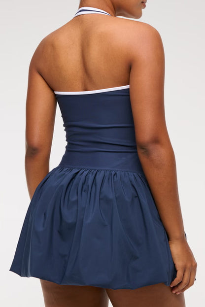 Bubble Hem Mini Dress