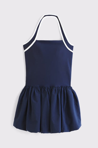 Bubble Hem Mini Dress
