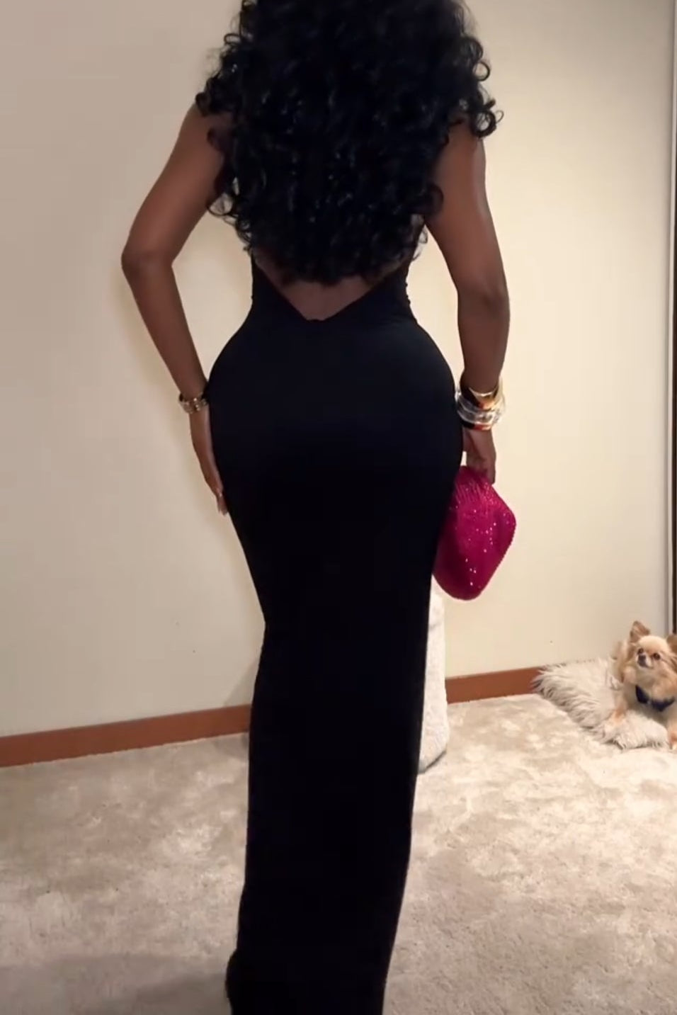 Smooth Double Lined Halter Maxi Dress