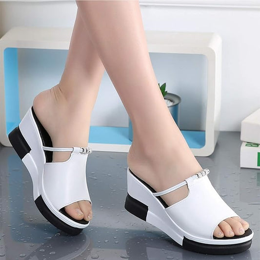 Wedges Slippers Women Sandals, Summer Fashion Female Heeled Shoes