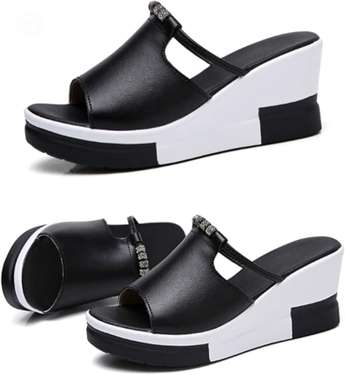 Wedges Slippers Women Sandals, Summer Fashion Female Heeled Shoes
