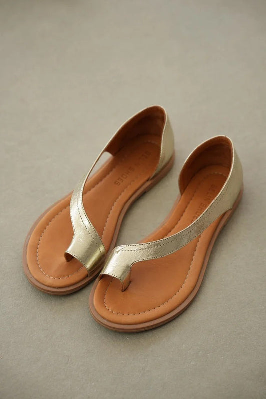 Herby Asymmetric Cut Flip Flop Leather Women's Sandals