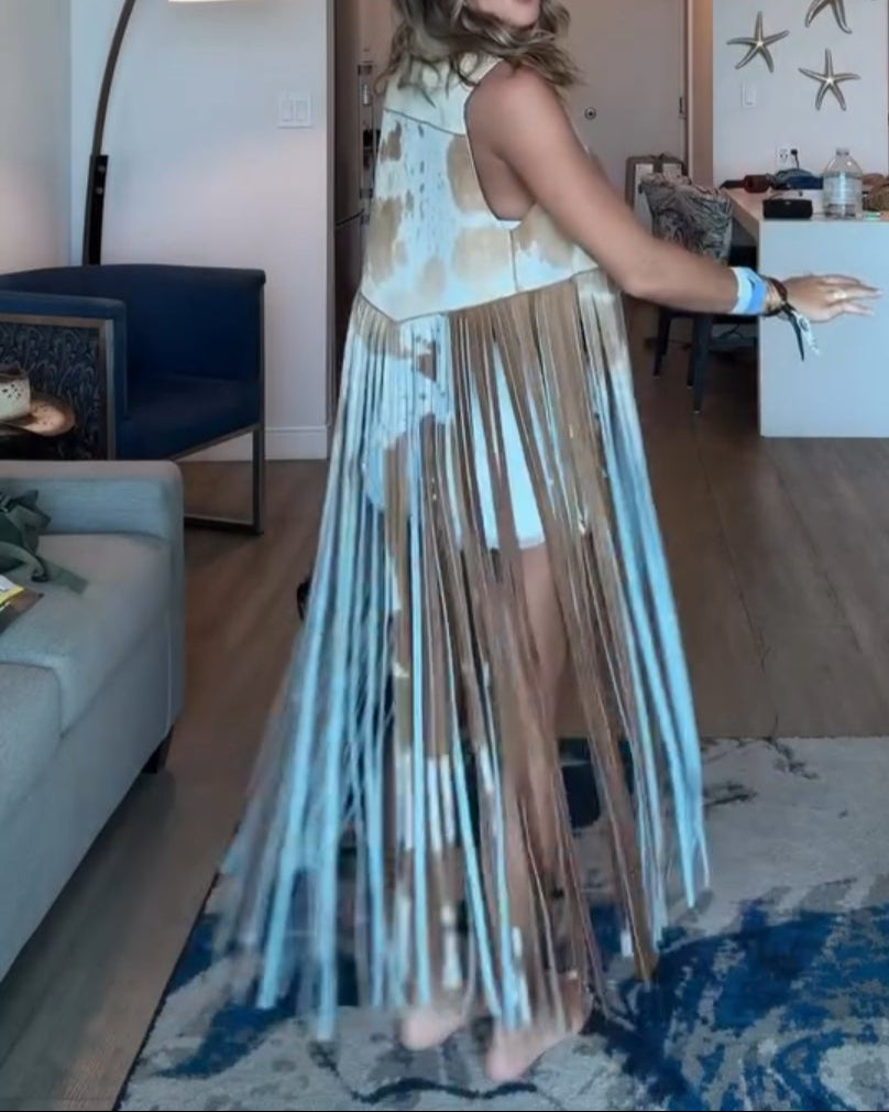 Premium Lainey Tassel Vest handmade