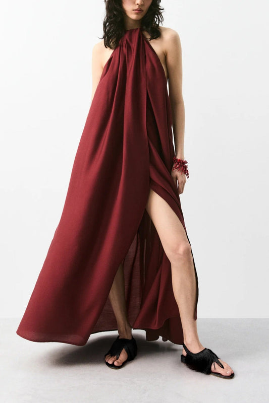 Maxi Halterneck Dress