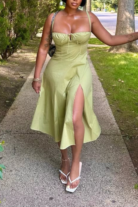 Juniper Midi Dress - Olive