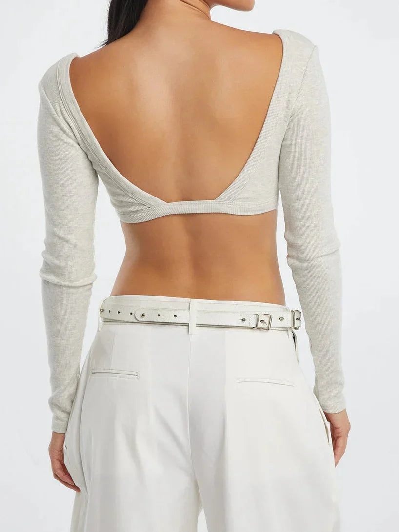 Long-sleeved Bra Top