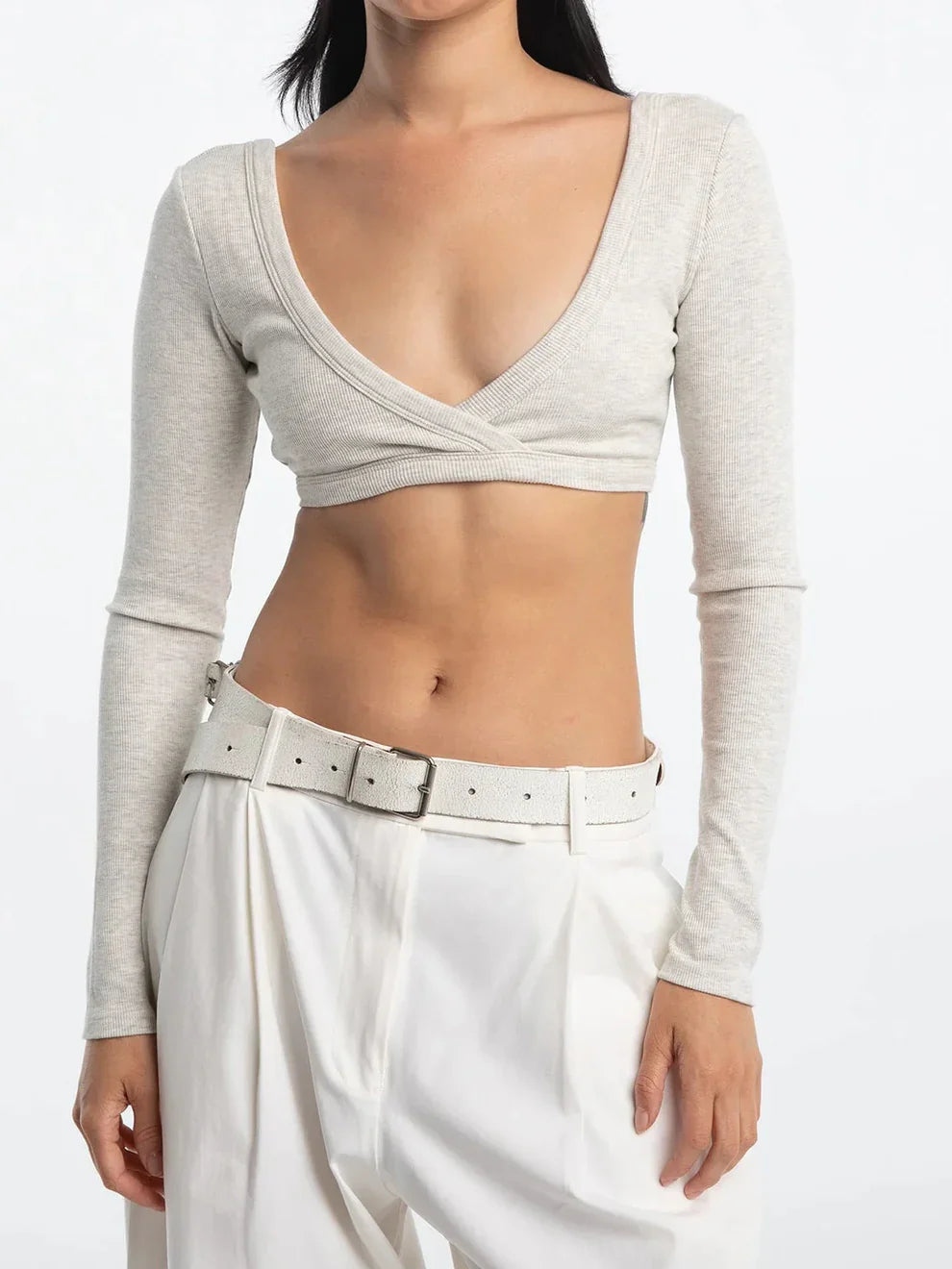 Long-sleeved Bra Top