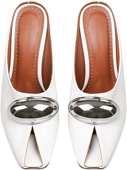 Stiletto Heels for Women Pointed Peep Toe Heeled Mules Sandals