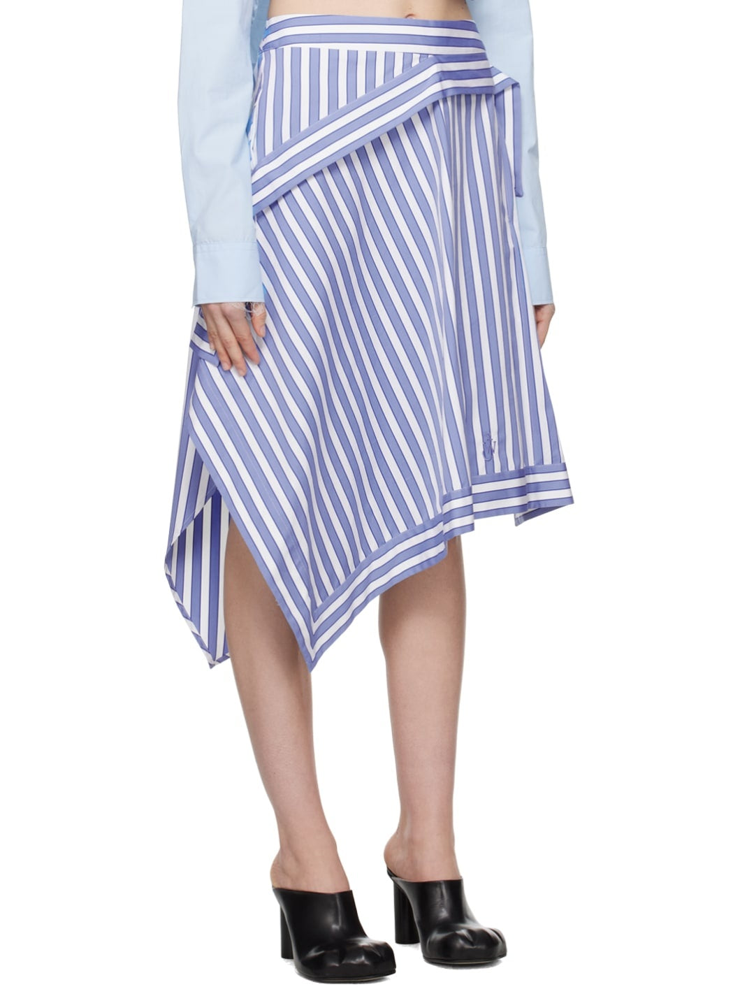 Blue & White Handkerchief Miniskirt