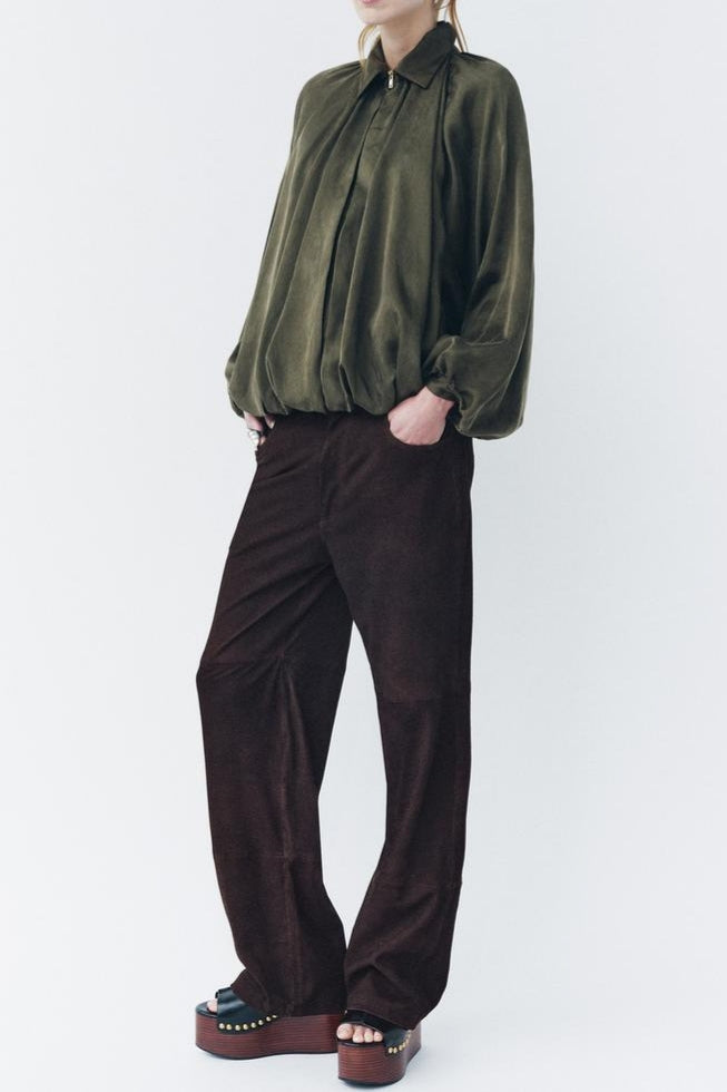 Trendy Olive Green Jacket