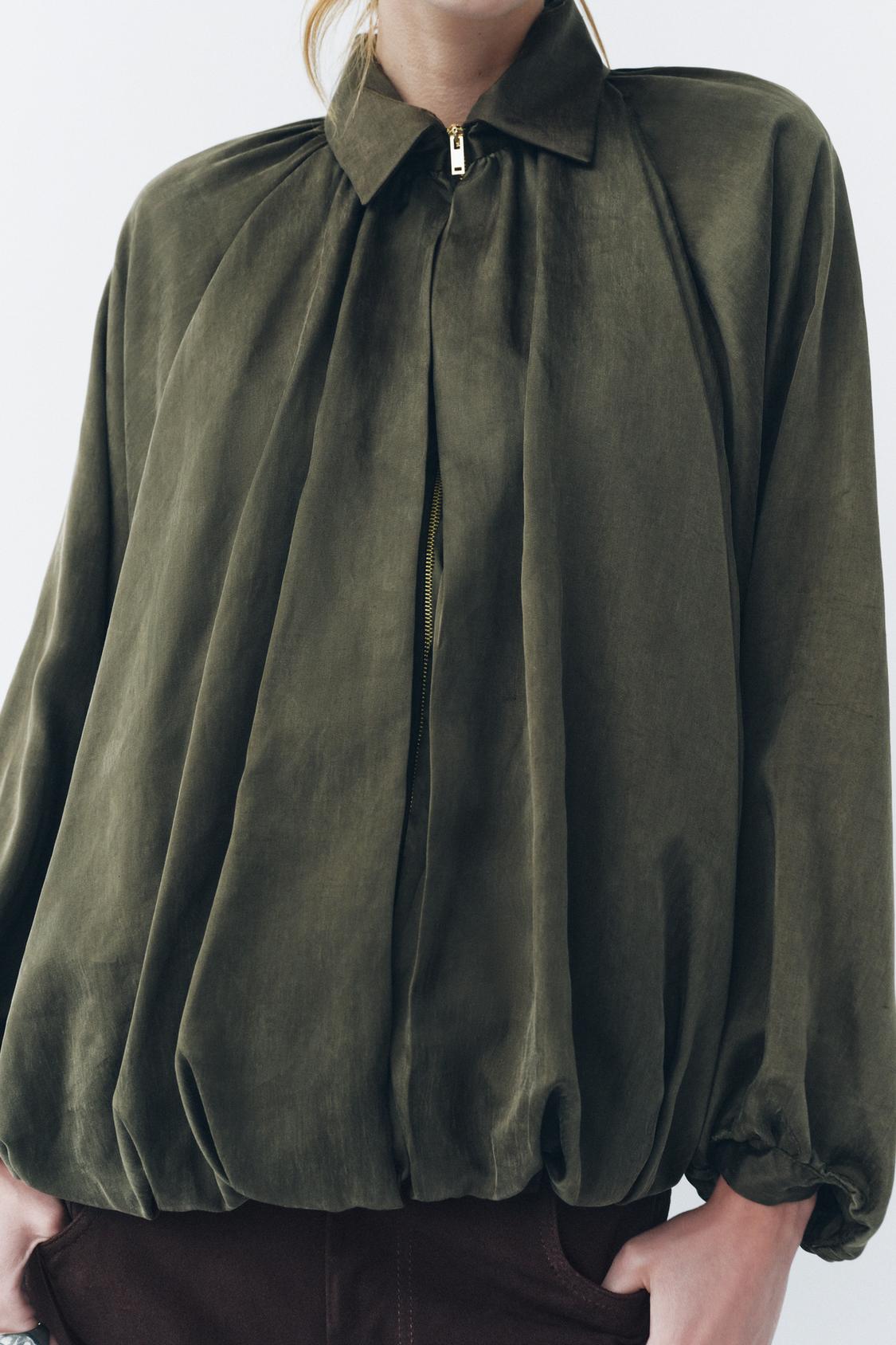 Trendy Olive Green Jacket