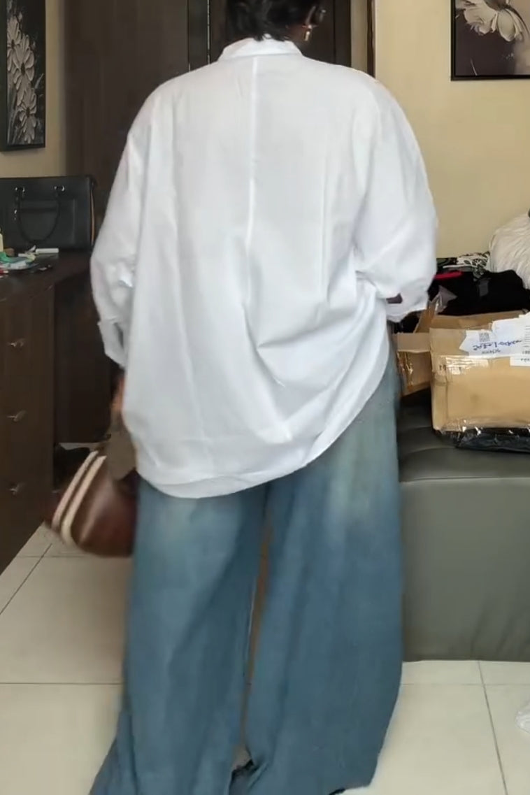 Crew Neck White Shirt