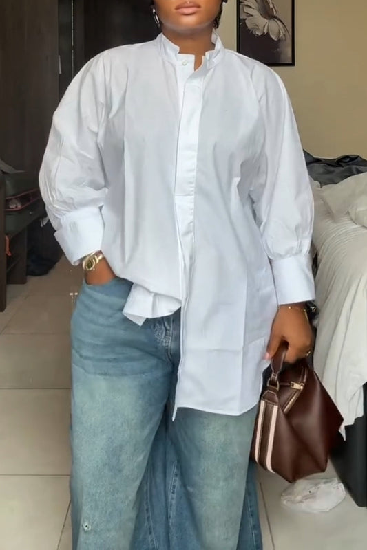 Crew Neck White Shirt