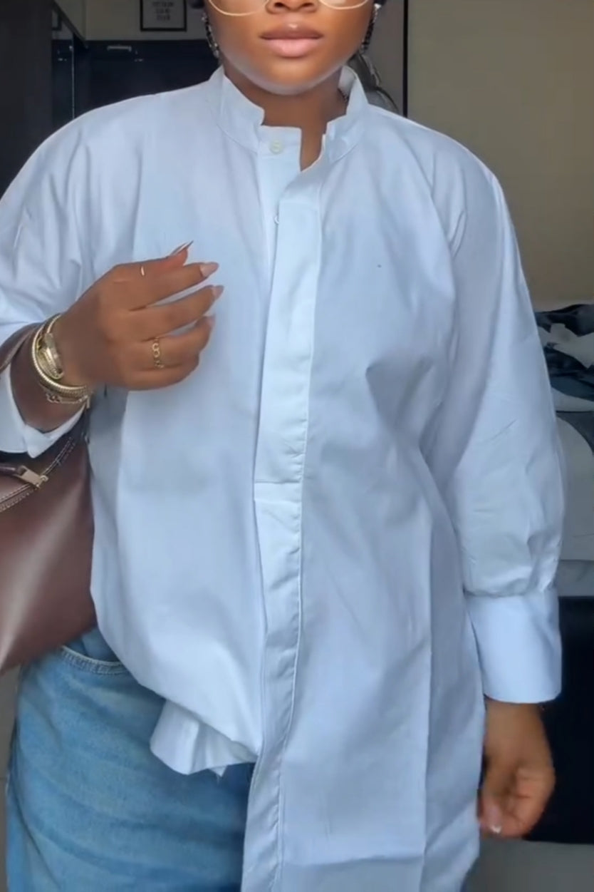 Crew Neck White Shirt