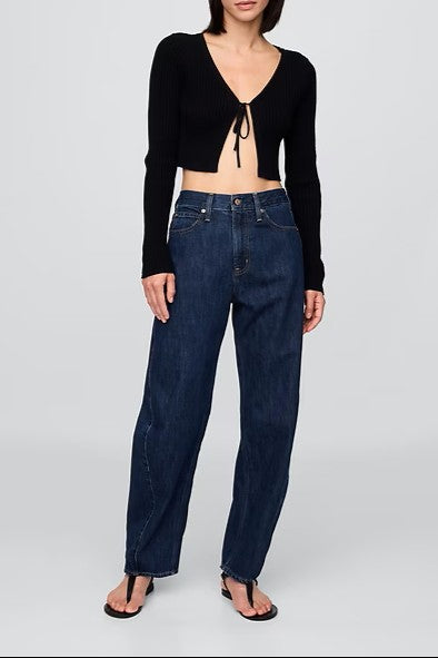 High Rise Barrel Jeans