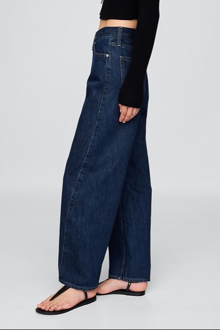 High Rise Barrel Jeans