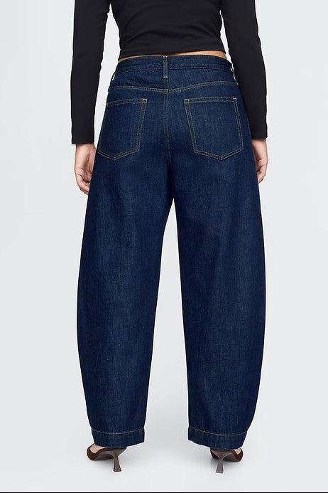 High Rise Barrel Jeans