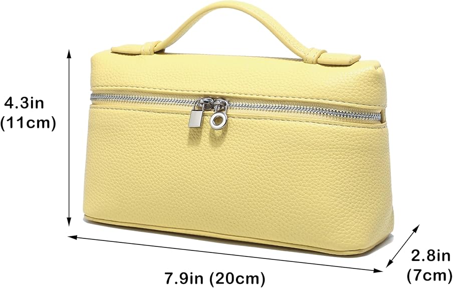 Crossbody Bag Small Top-Handle Pouch Leather Trendy Purse