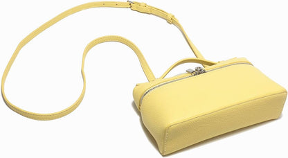 Crossbody Bag Small Top-Handle Pouch Leather Trendy Purse