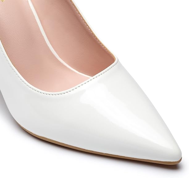 High Heels, Womens Pointed Toe Slip on Stilettos Basic Shoes