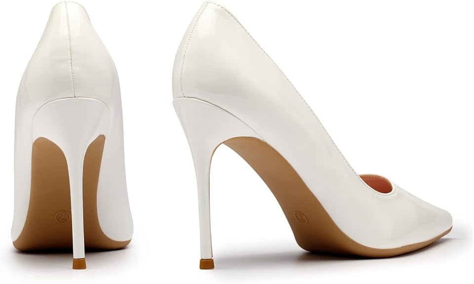 High Heels, Womens Pointed Toe Slip on Stilettos Basic Shoes