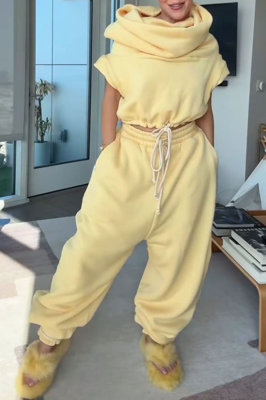 Cloud Teddy Vest & Super Jogger Suit