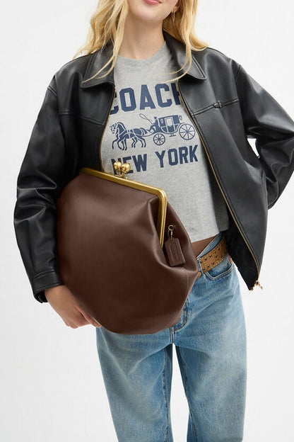 Large Kisslock Frame Bag