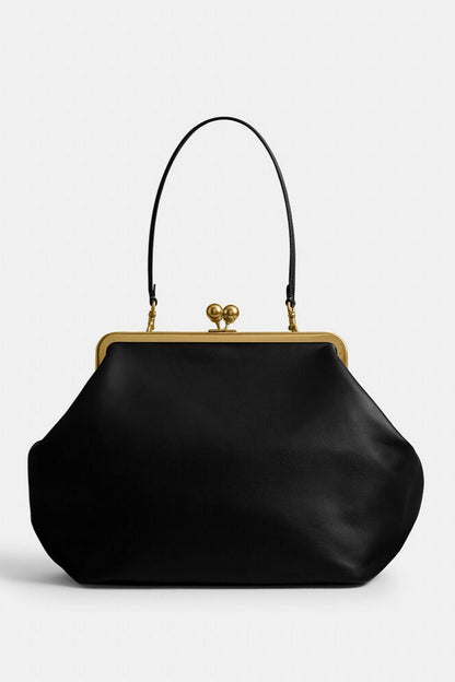 Large Kisslock Frame Bag