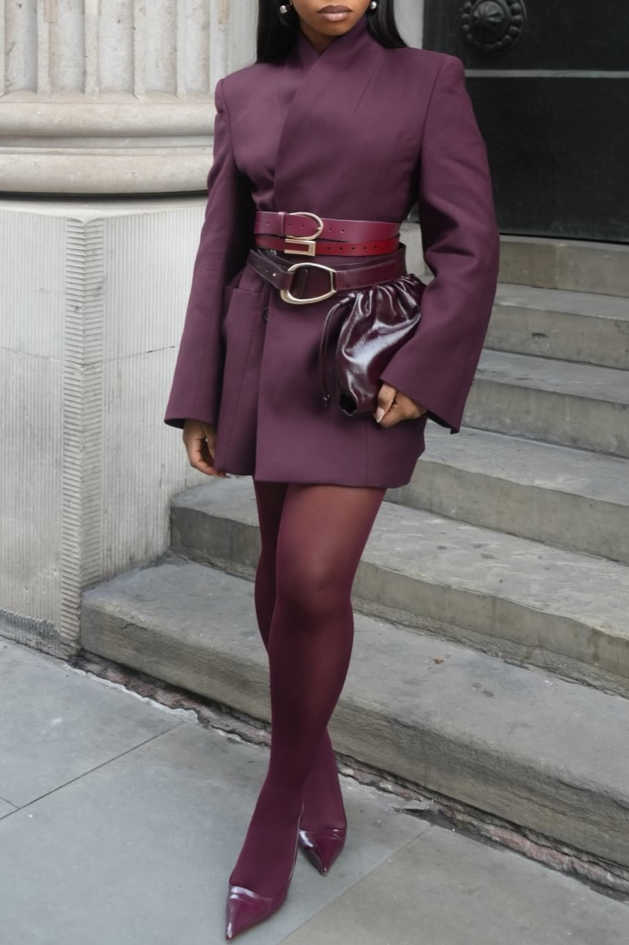 Oversized Structured Blazer Dress