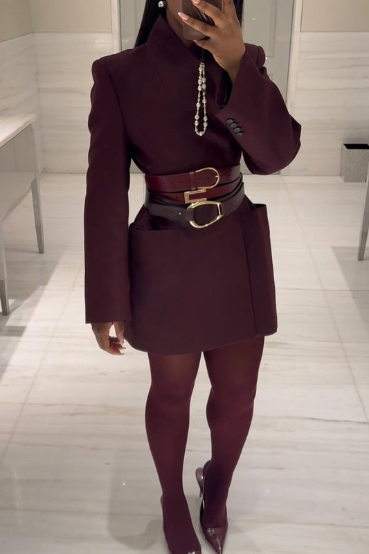 Oversized Structured Blazer Dress