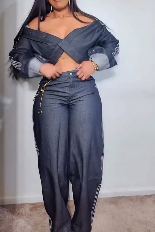 Premium Essentials Denim Jacket & Jeans Set