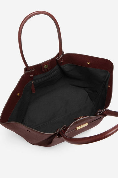 Ruched Petal-Shaped Tote Bag