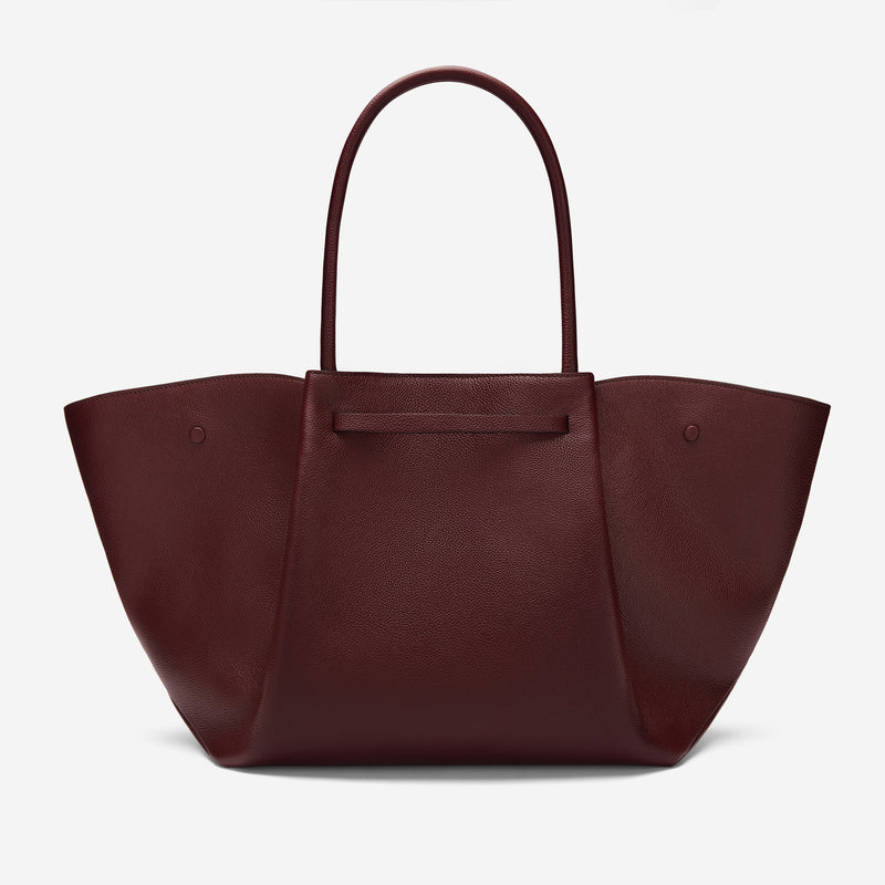 Ruched Petal-Shaped Tote Bag