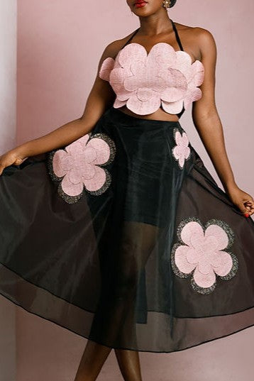 Miss Spoiled Pretty Top & Skirt Set