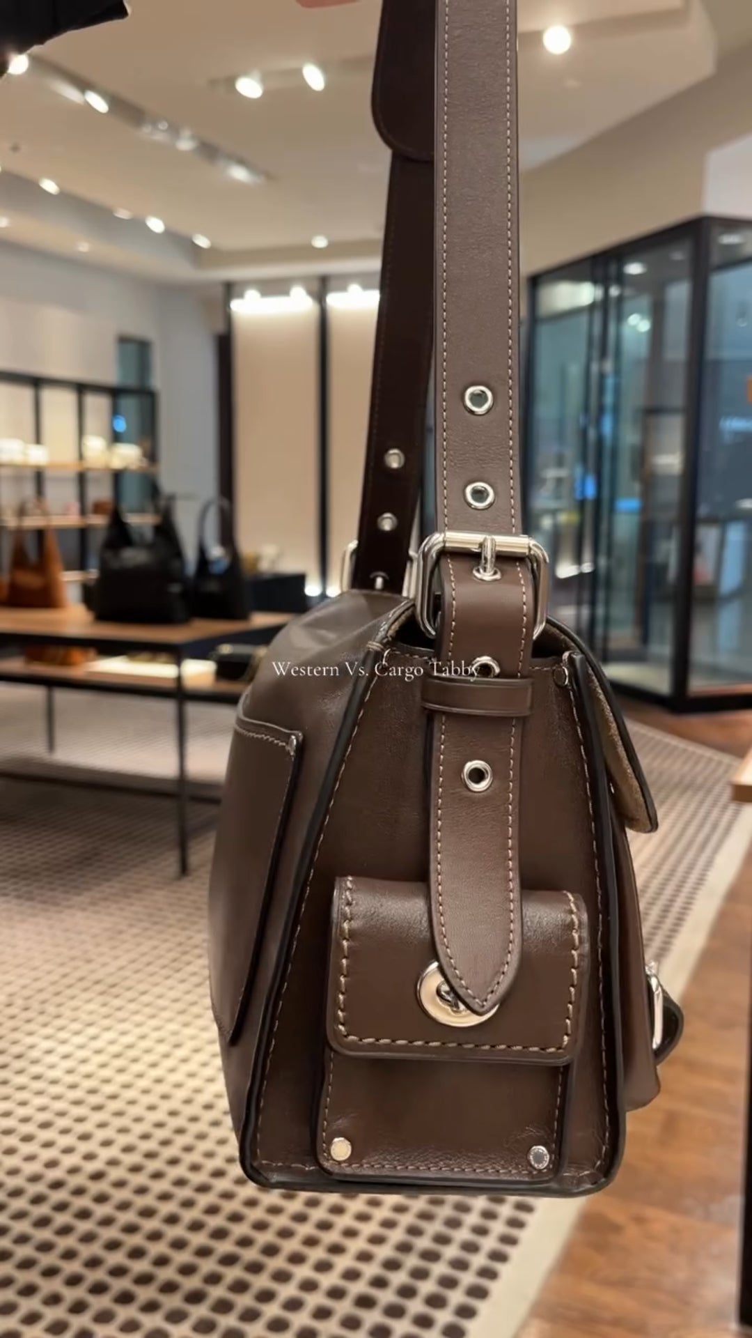 Luxury Vintage Leather Shoulder Bag with Statement Buckle