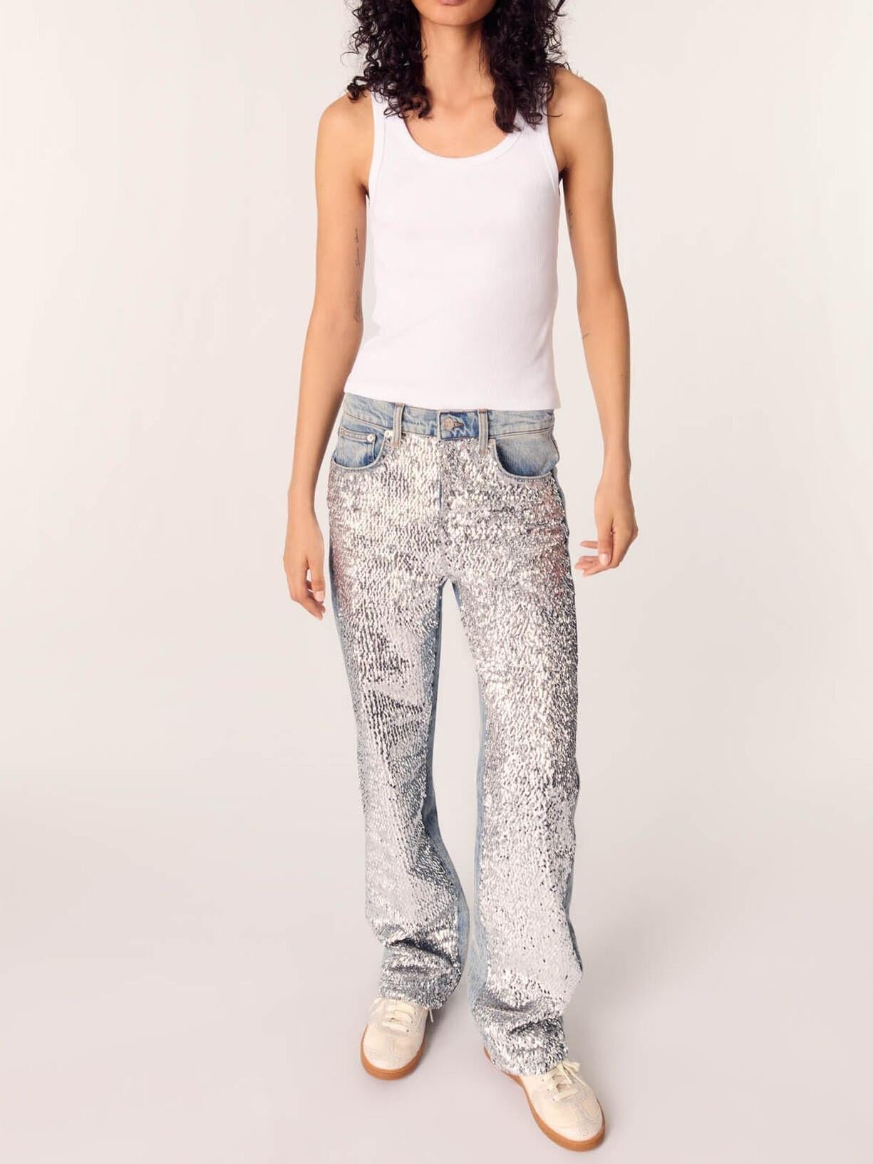 Sequinned Jeans