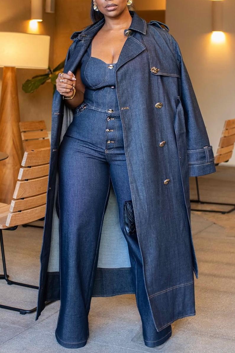 Denim Trench Coat
