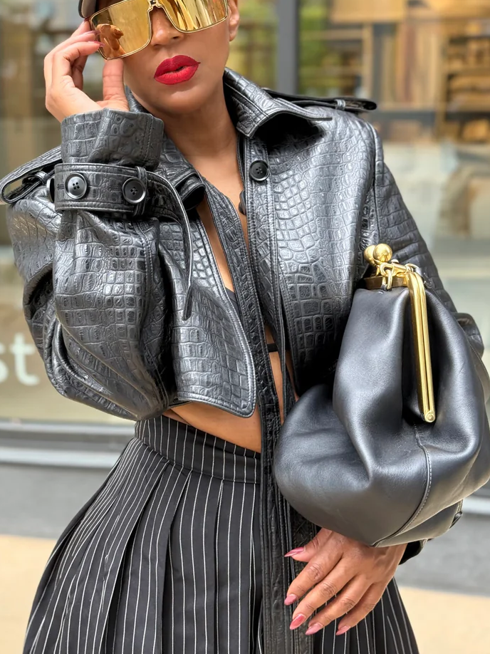 Open Front Crop Jacket