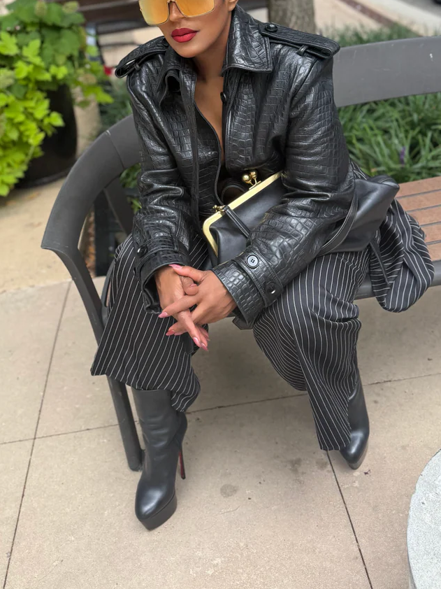 Open Front Crop Jacket