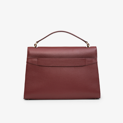 Signature Briefcase - Burgundy/Gold